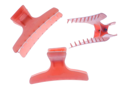 Head Jog Large Pink Butterfly Clamps