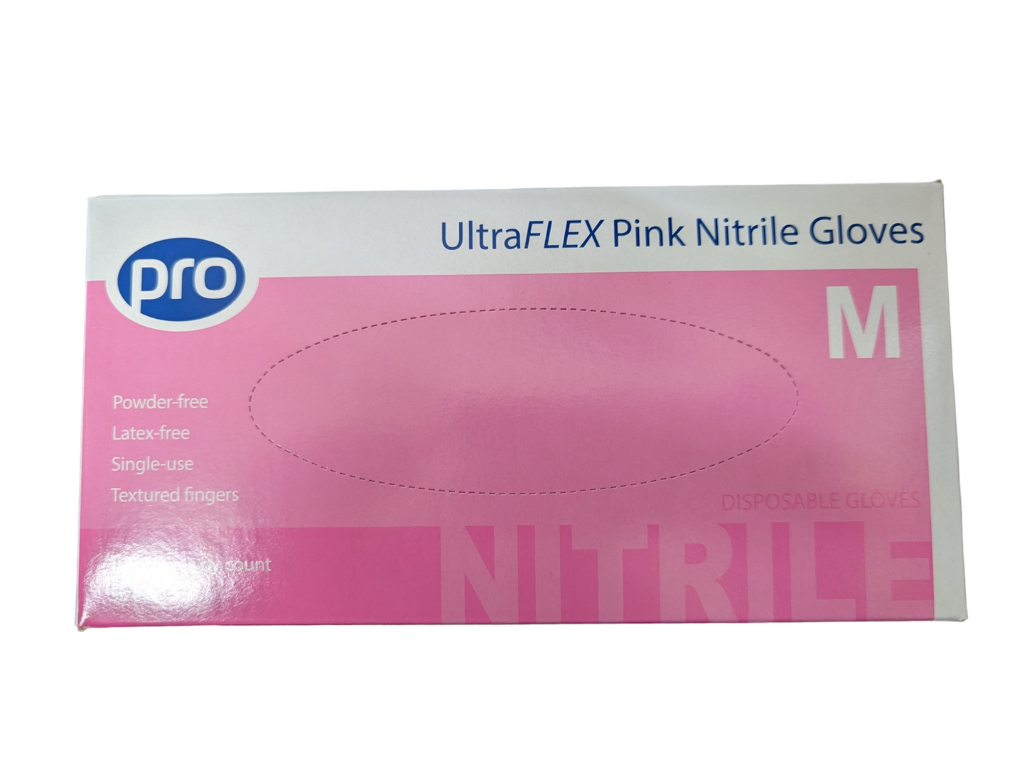 UltraFLEX pink nitrile gloves 100