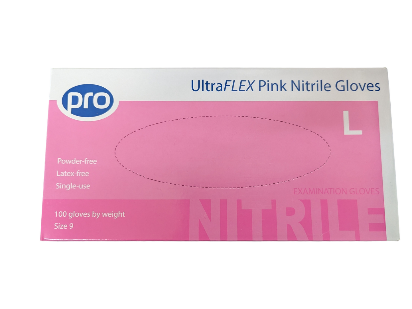 UltraFLEX pink nitrile gloves 100