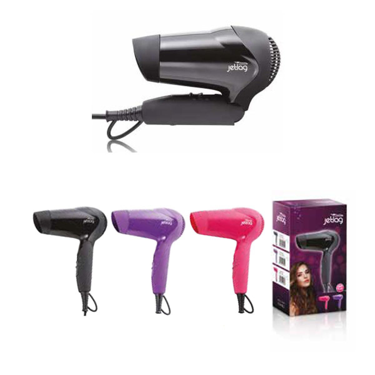 Jetlag Travel Hair Dryer (multiple colours)