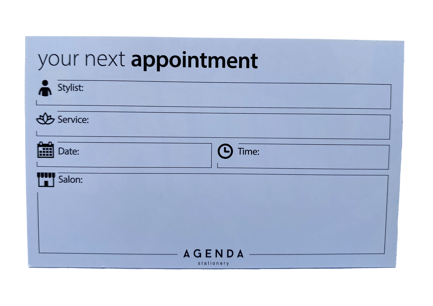Pop Art Appointments Cards X100