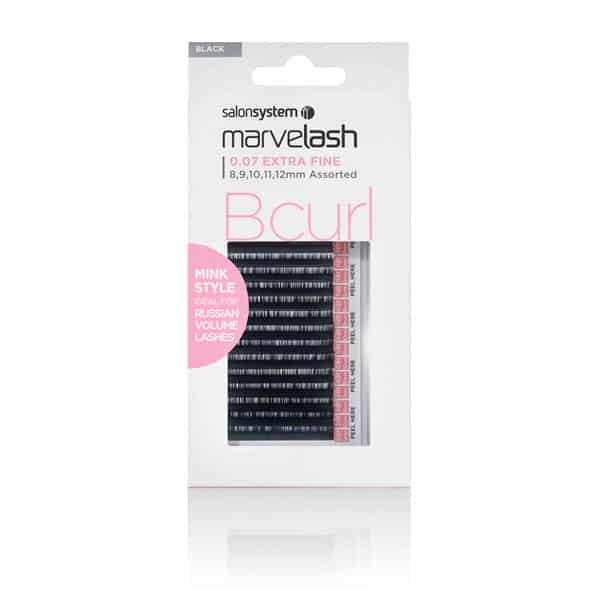 Salon System Marvelash Bcurl black lashes