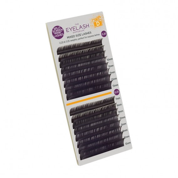 The Eyelash Emporium Split Screen Mink Lashes D Curl - Volume, Classic & Express