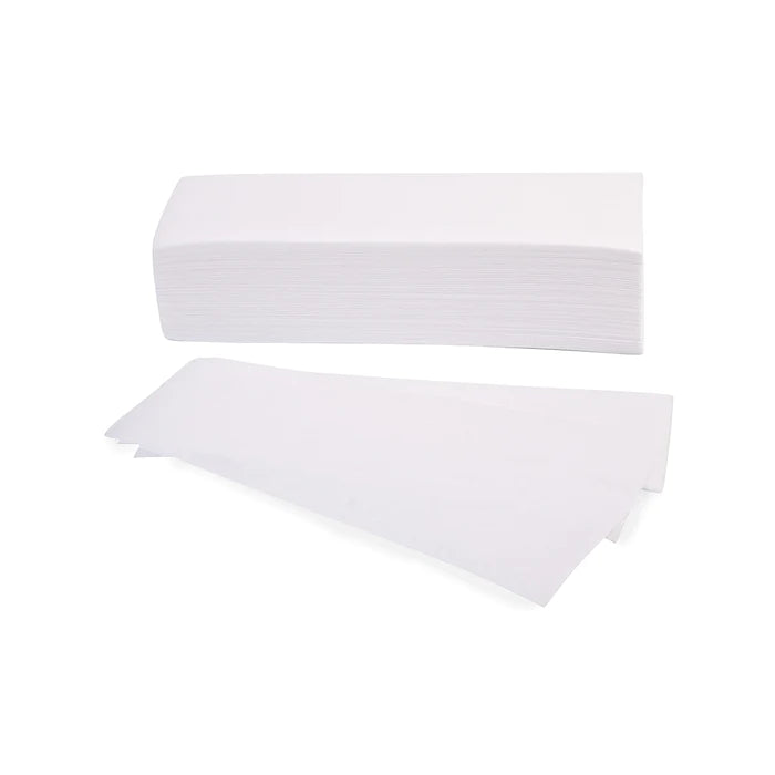 White Paper Waxing Strips - 100 Strips