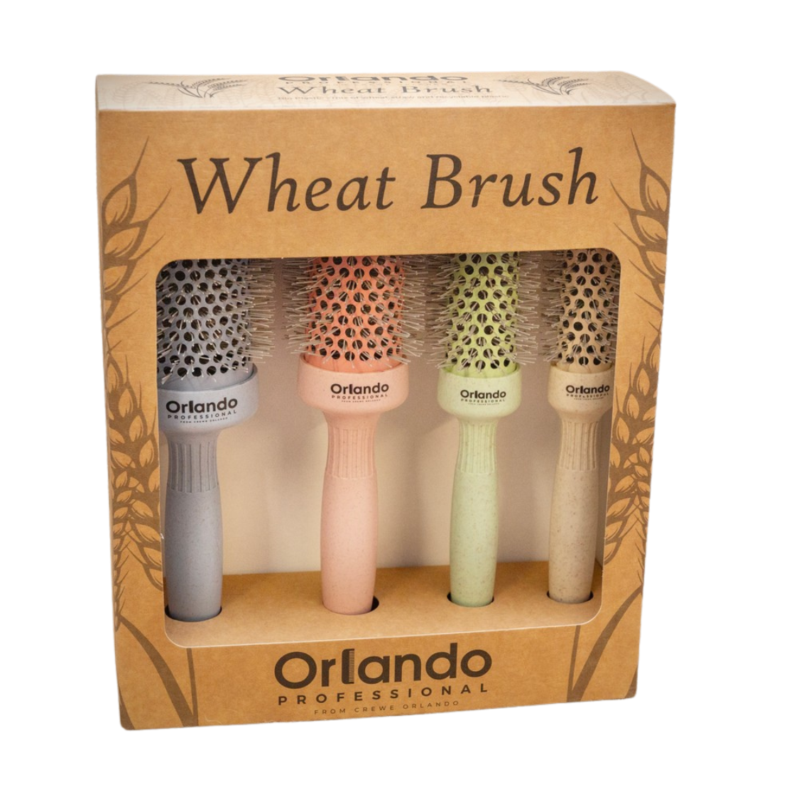 Orlando Professional Wheat Brush – Ionic Heat Retaining Brush Box Set