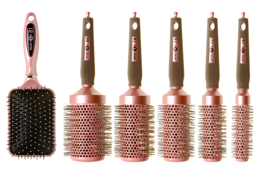 Head Jog Pink Radial Brush 25mm