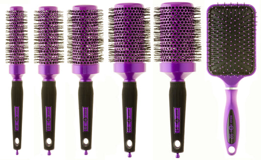 Head Jog Purple Radial Brush