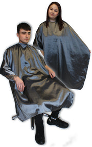 Hair Tools Two-Tone Unisex Gown in Gun Metal