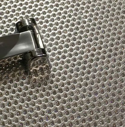 DMI Glitter Aluminium Silver Carry Case