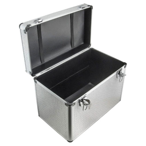 DMI Glitter Aluminium Silver Carry Case