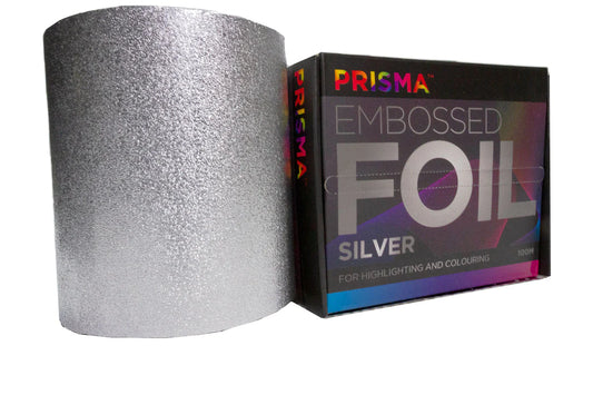 Prisma Embossed Foil Roll 100m x 120mm SILVER
