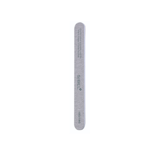 SIBEL Emery nail file 2 way straight zebra 100/180 grit 10pcs