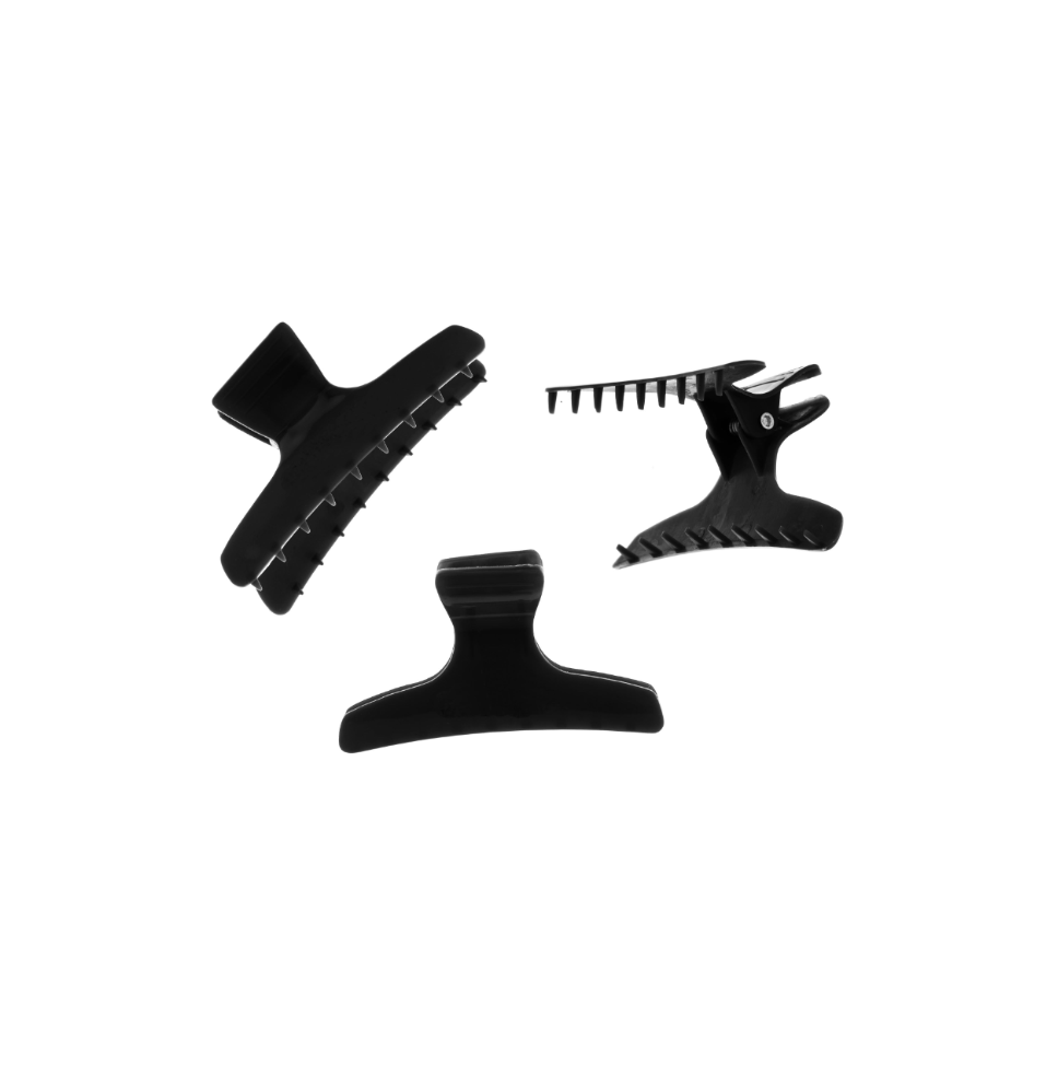 OBB butterfly clamps black 12pcs