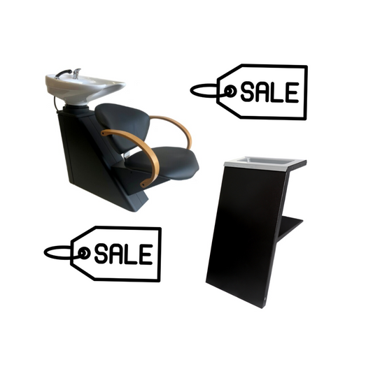 2X Como Wash Units (Black) & Garda Wash Unit Link (Crewe Orlando)