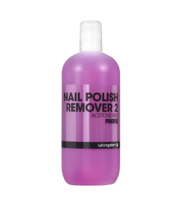 Salon System Profile Pink Nail Polish Remover 2 Acetone Free 500ml