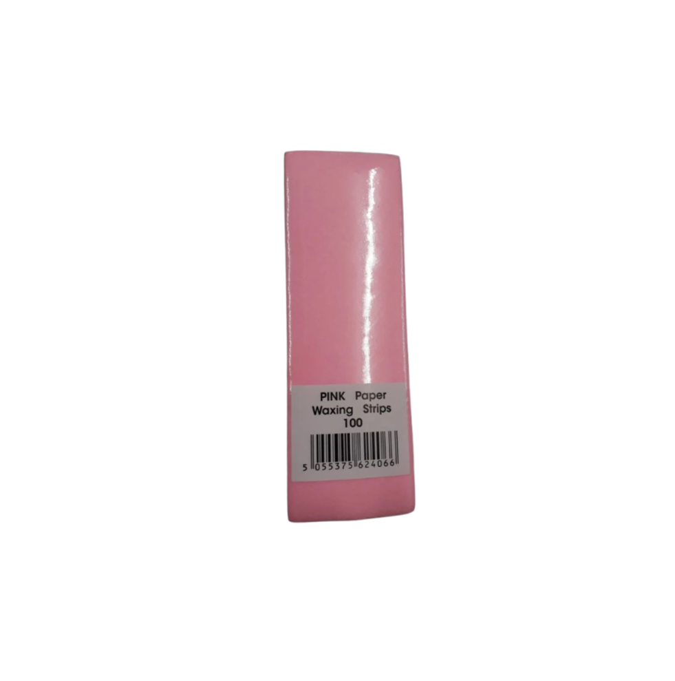 Pink Paper Waxing Strips - 100 Strips