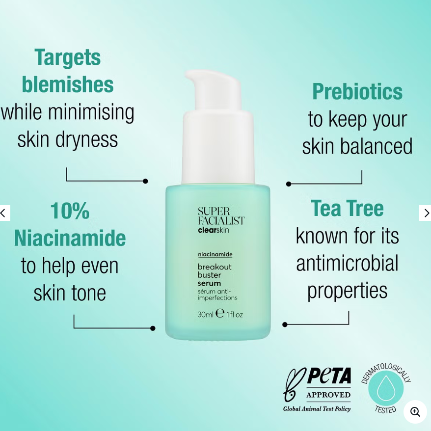 Super Facialist Clear Skin Breakout Buster Serum 30ml