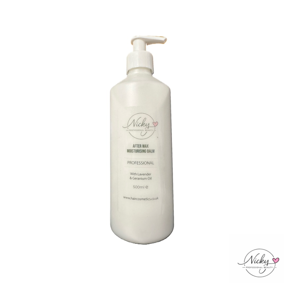 After Wax Moisturising Balm Lavender & Geranium 500ml by Nicky Professional Beauty