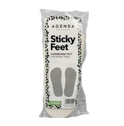 Agenda Disposable Cardboard Sticky Feet White (25)