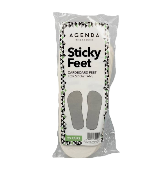 Agenda Disposable Cardboard Sticky Feet White (25)