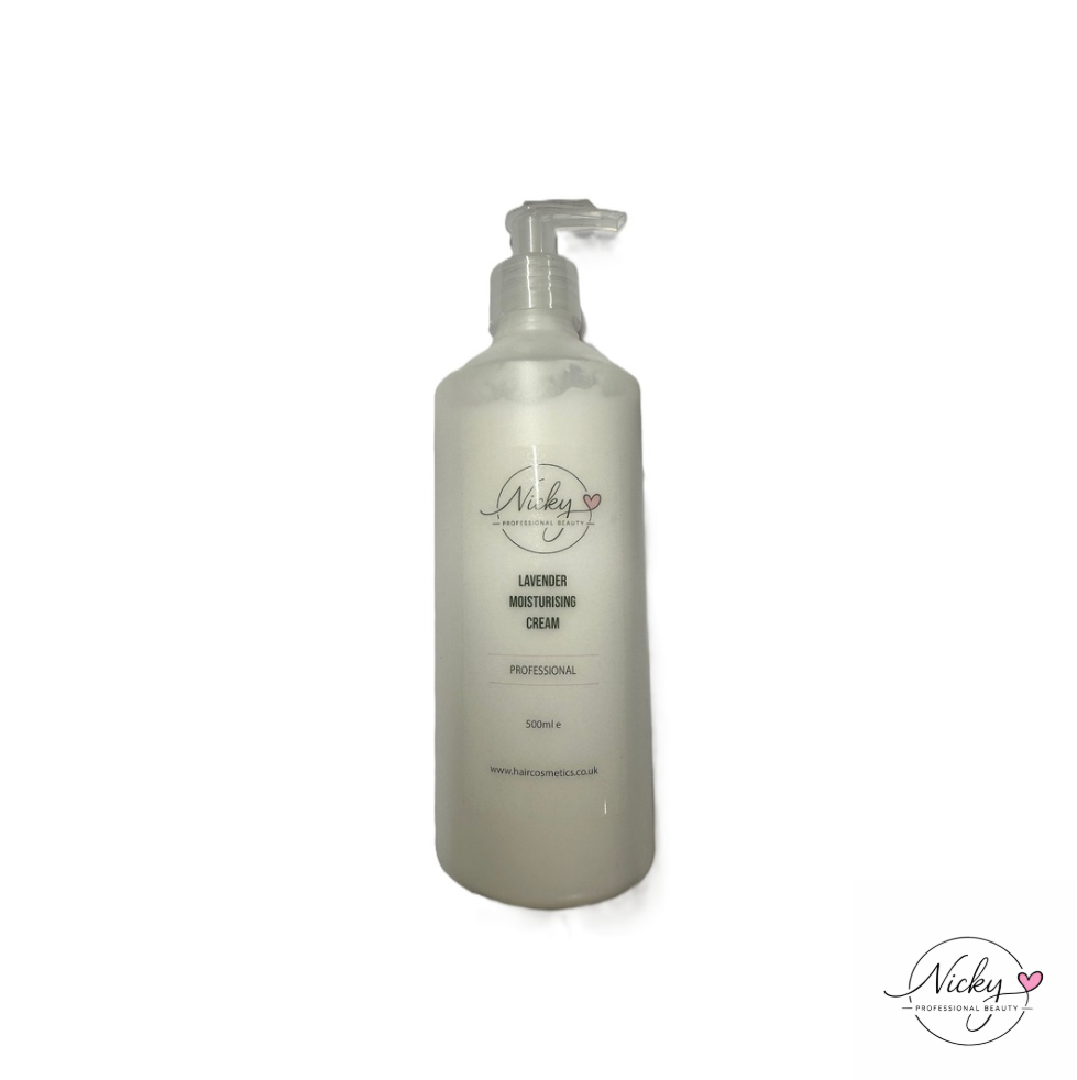 Lavender Moisturising Cream by Nicky Professional Beauty 500ml