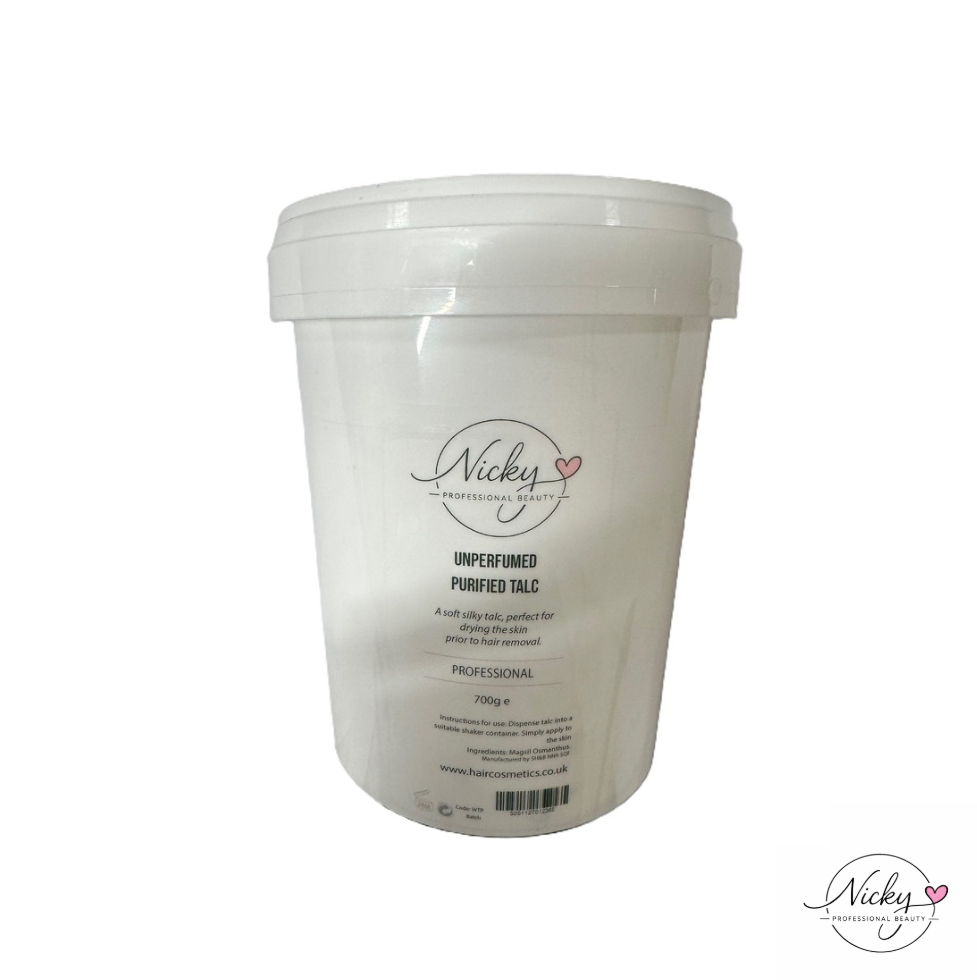 Unperfumed Talc by Nicky Professional Beauty 700g