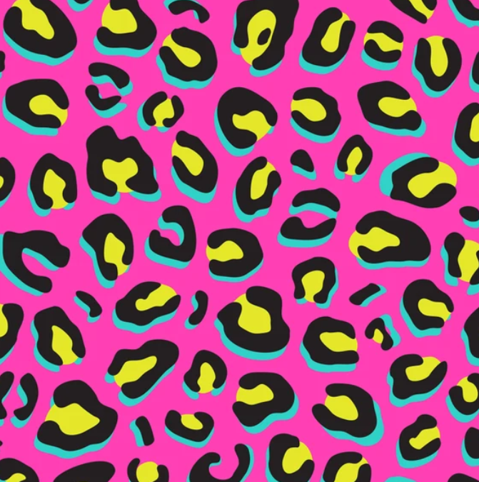 Prisma PopUp Embossed Foil - Lumo Leopard - Pink (120mm X 273mm)