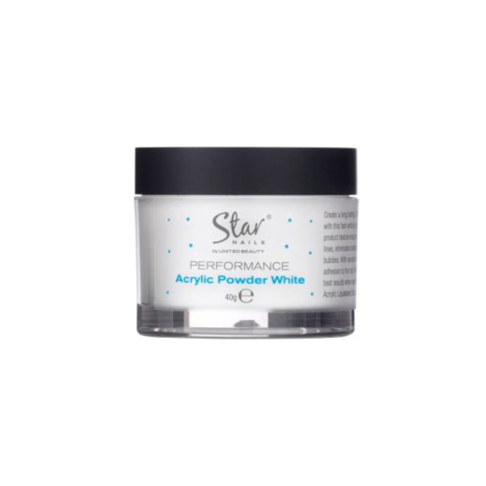 Star Nails Performance Acrylic Powder White 40g