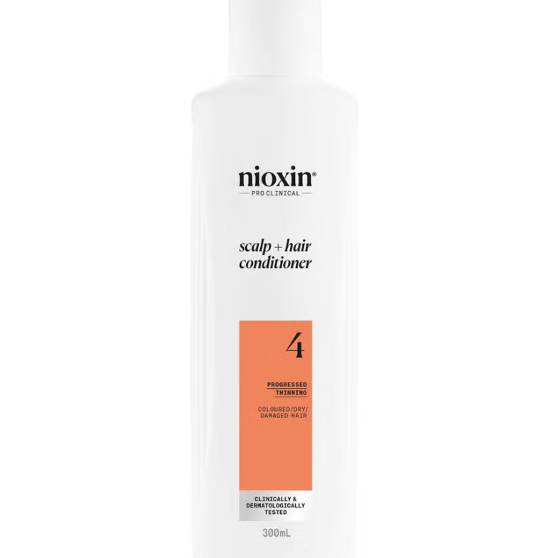 Nioxin Scalp and Hair Thickening System 4 Conditioner for Coloured Dry and Damaged Hair with Progressed Thinning 300ml