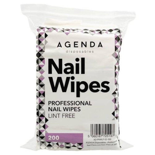 Agenda disposable lint free nail wipes (200)