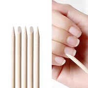 Wooden Cuticle Pusher Sticks