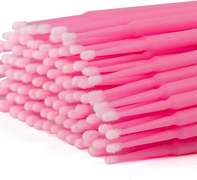 Pink Micro Applicators Pack of 100