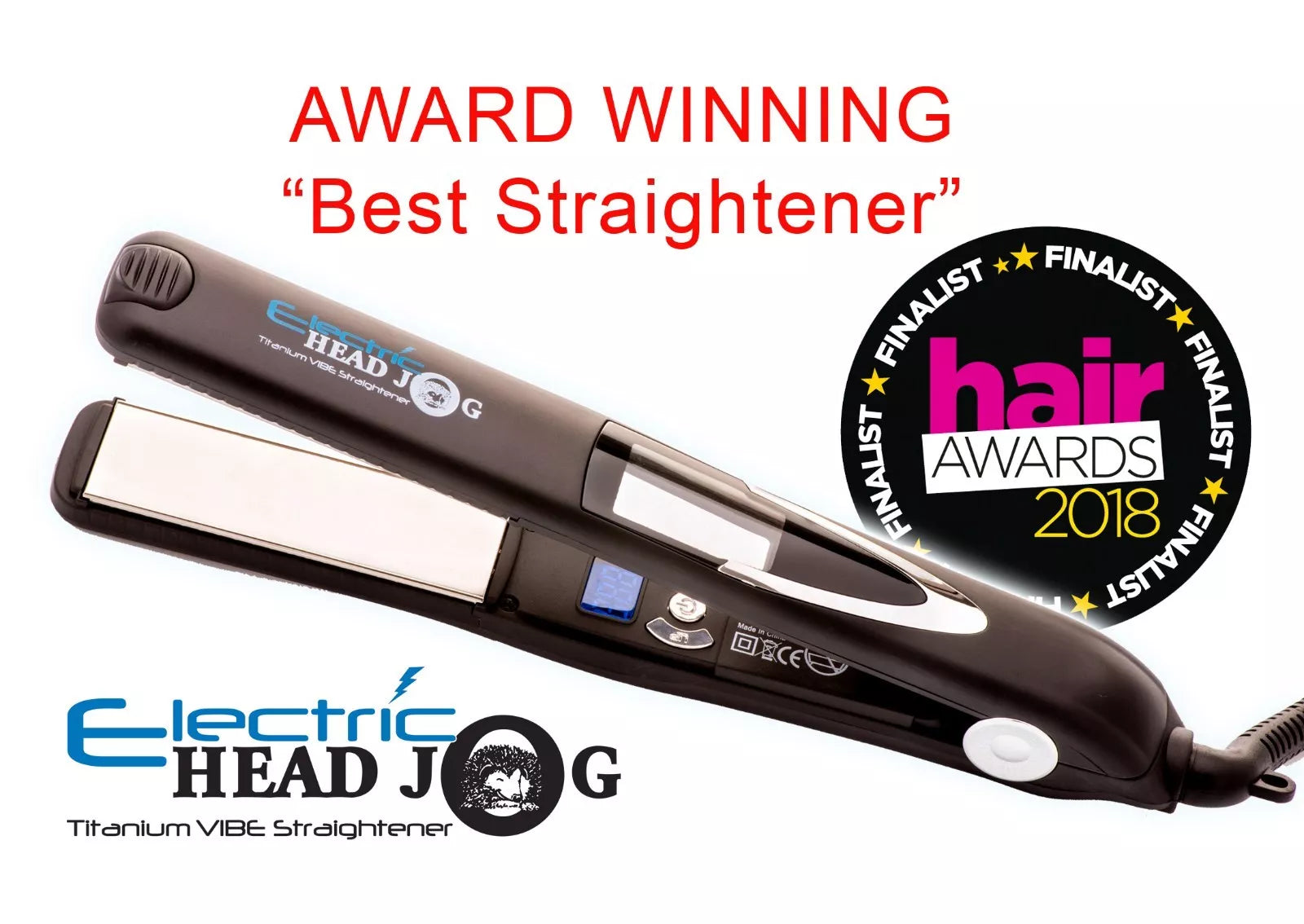 Head Jog Vibe Black Vibrating Hair Straighteners Hair Cosmetics Head Jog Vibe Black Vibrating Hair Straighteners Hair Cosmetics