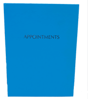 Blue Appointment Book 6 Column