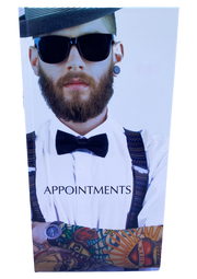 Appointments Book Barber TATTOO MAN Hairdresser Gents Hair Salon