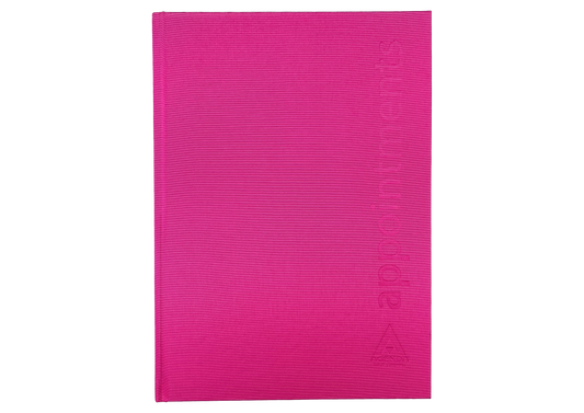 Pink Agenda appointment book 6 column