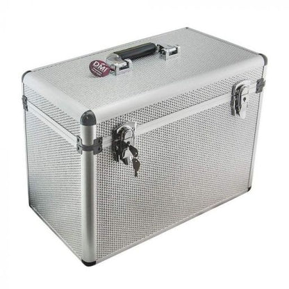 DMI Glitter Aluminium Silver Carry Case