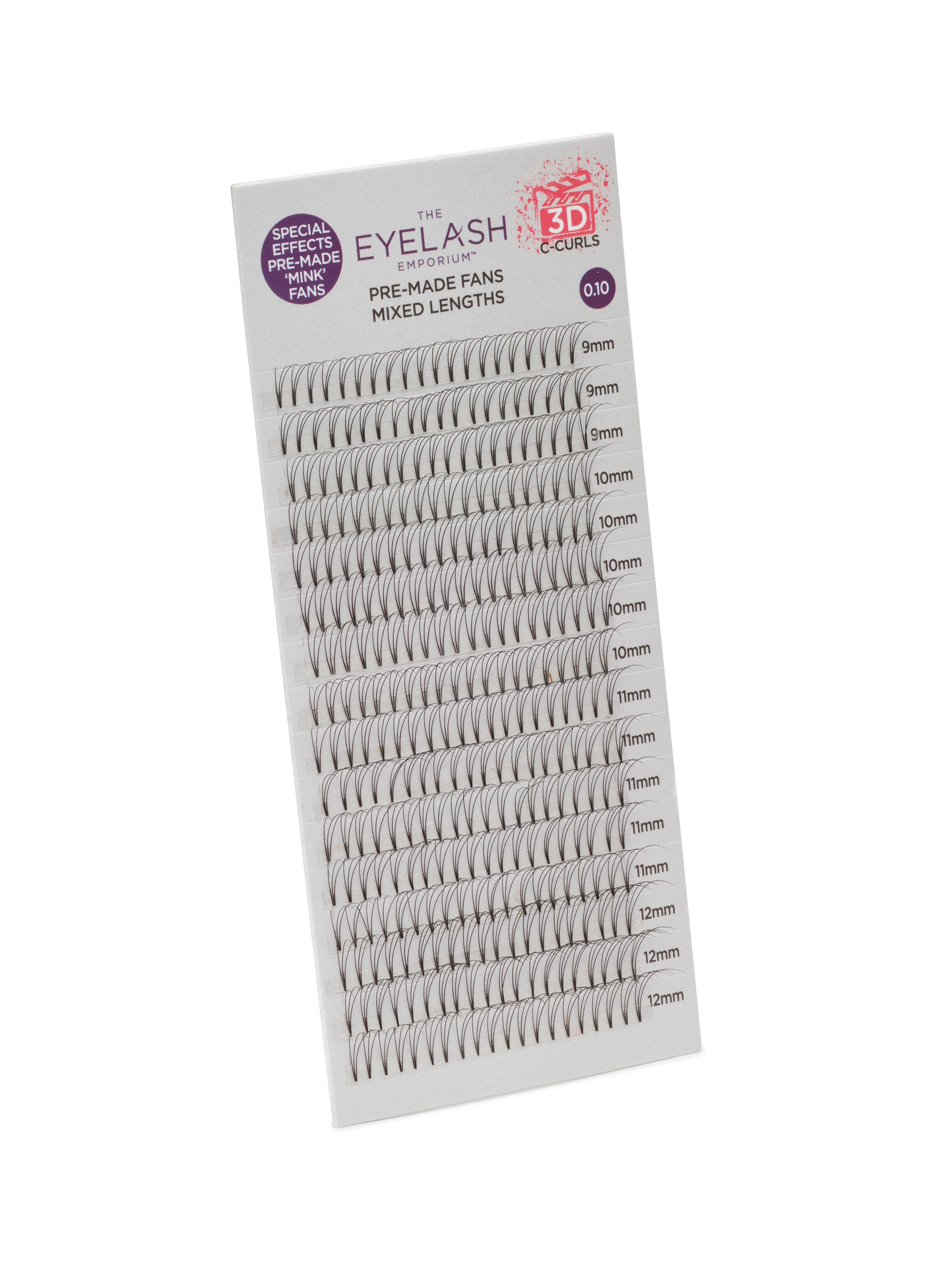 The Eyelash Emporium CCurl premade fan lashes