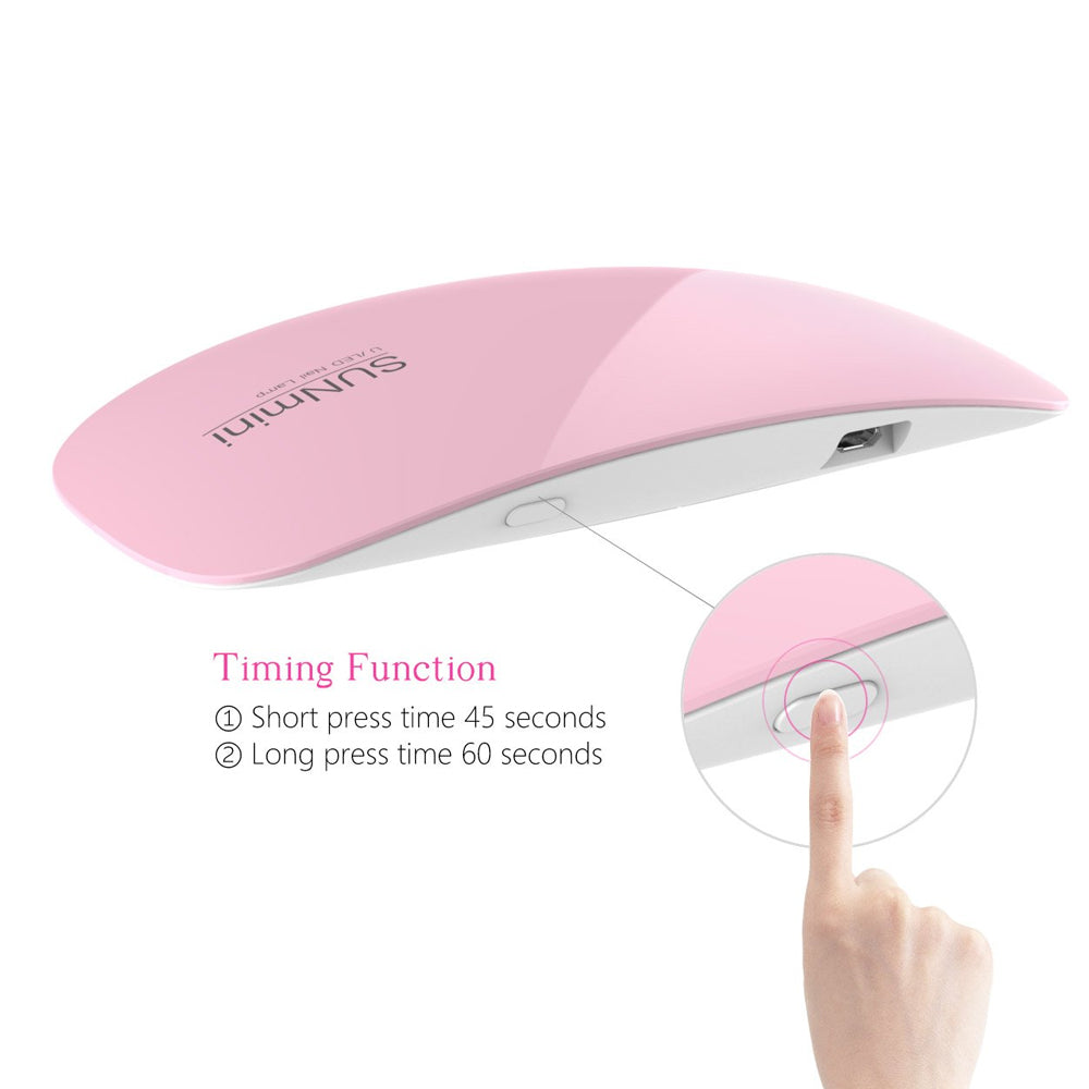 Claw Culture Mini LED/UV Lamp Pink/White