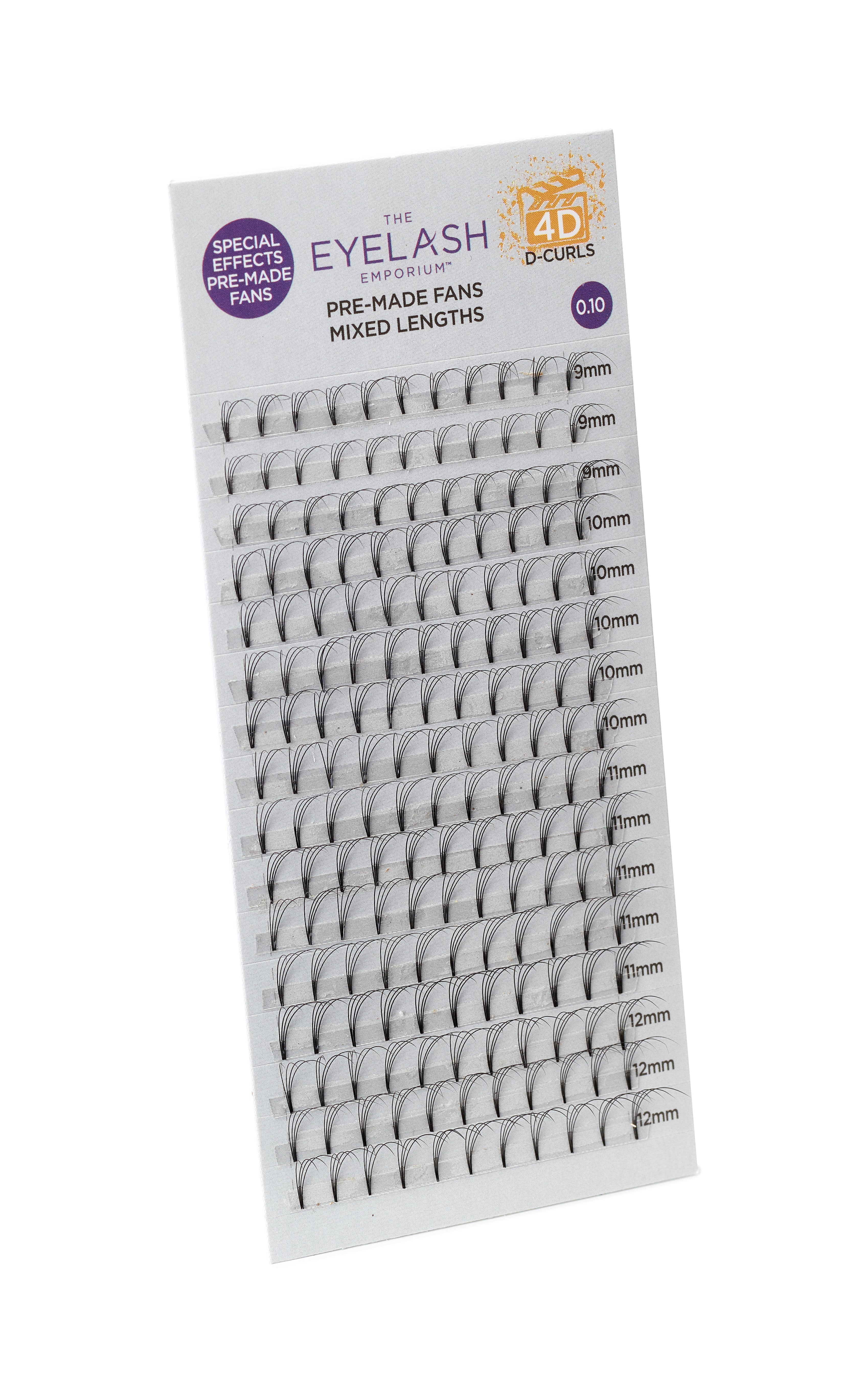 The Eyelash Emporium DCurl premade fan lashes
