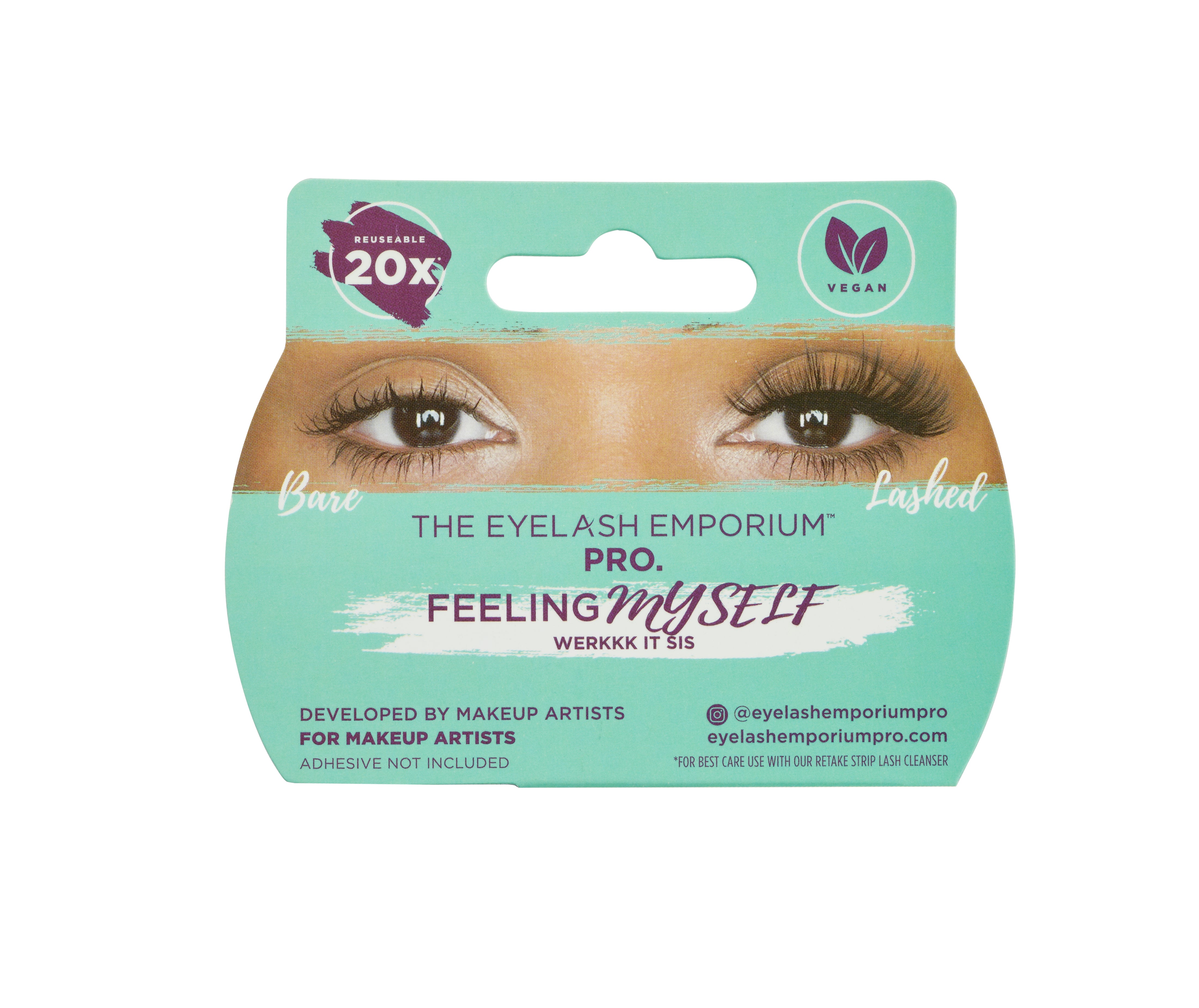 The Eyelash Emporium strip lashes feeling myself