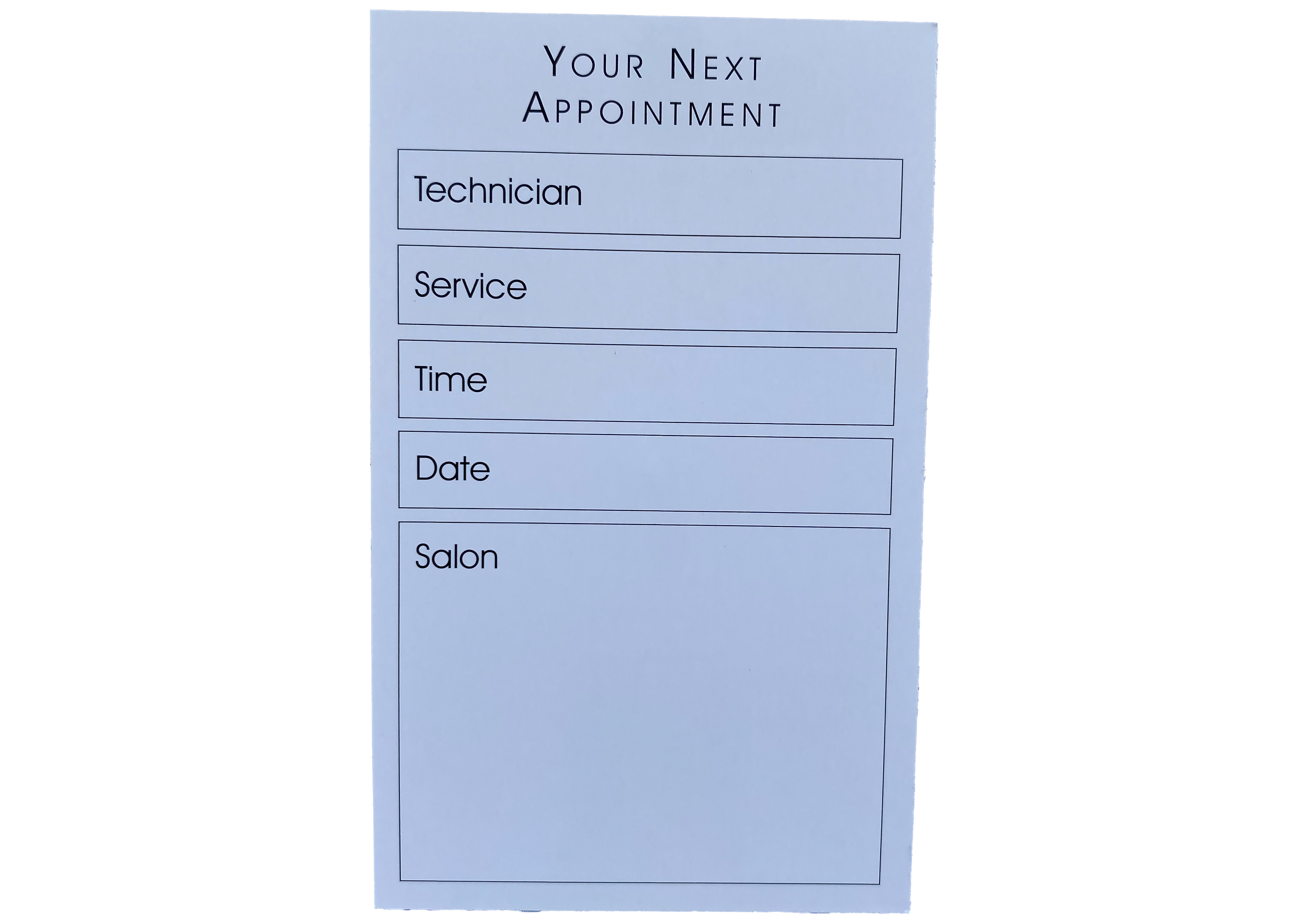 Appointments cards x100
