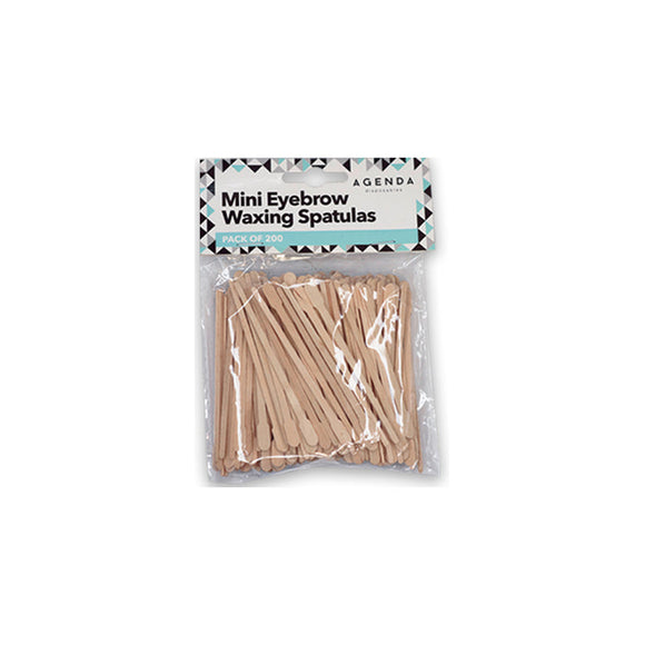 Mini eyebrow waxing spatula