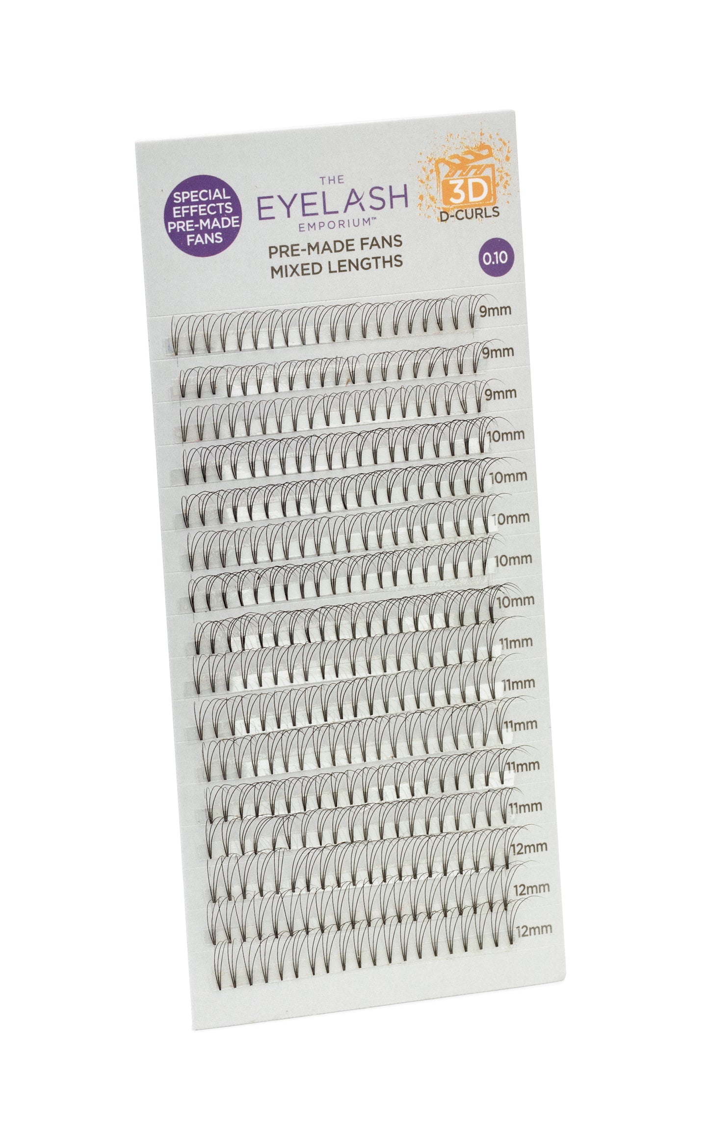 The Eyelash Emporium DCurl premade fan lashes