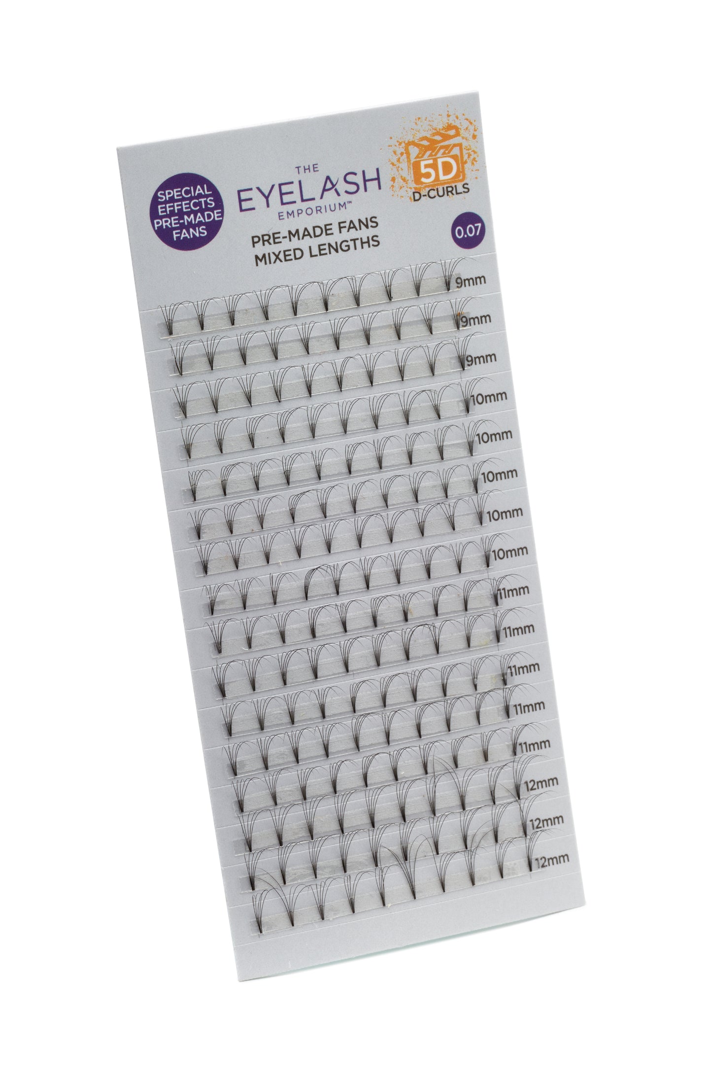 The Eyelash Emporium DCurl premade fan lashes