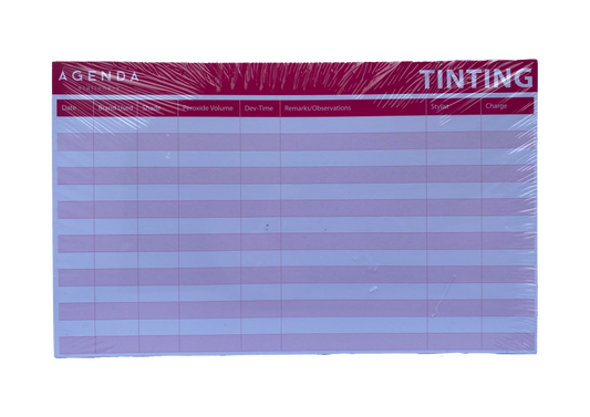 Agenda Perm/Tint Mixed Record cards x100