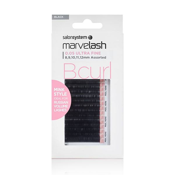 Salon System Marvelash Bcurl black lashes