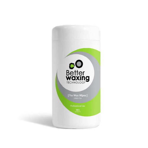 Better Waxing Technology Pre Wax Green Tea Wipes 100pk