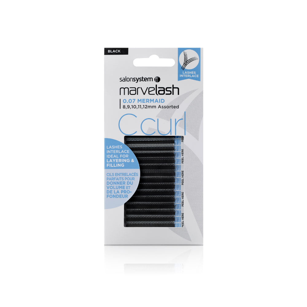 Salon System Marvelash black Ccurl black lashes