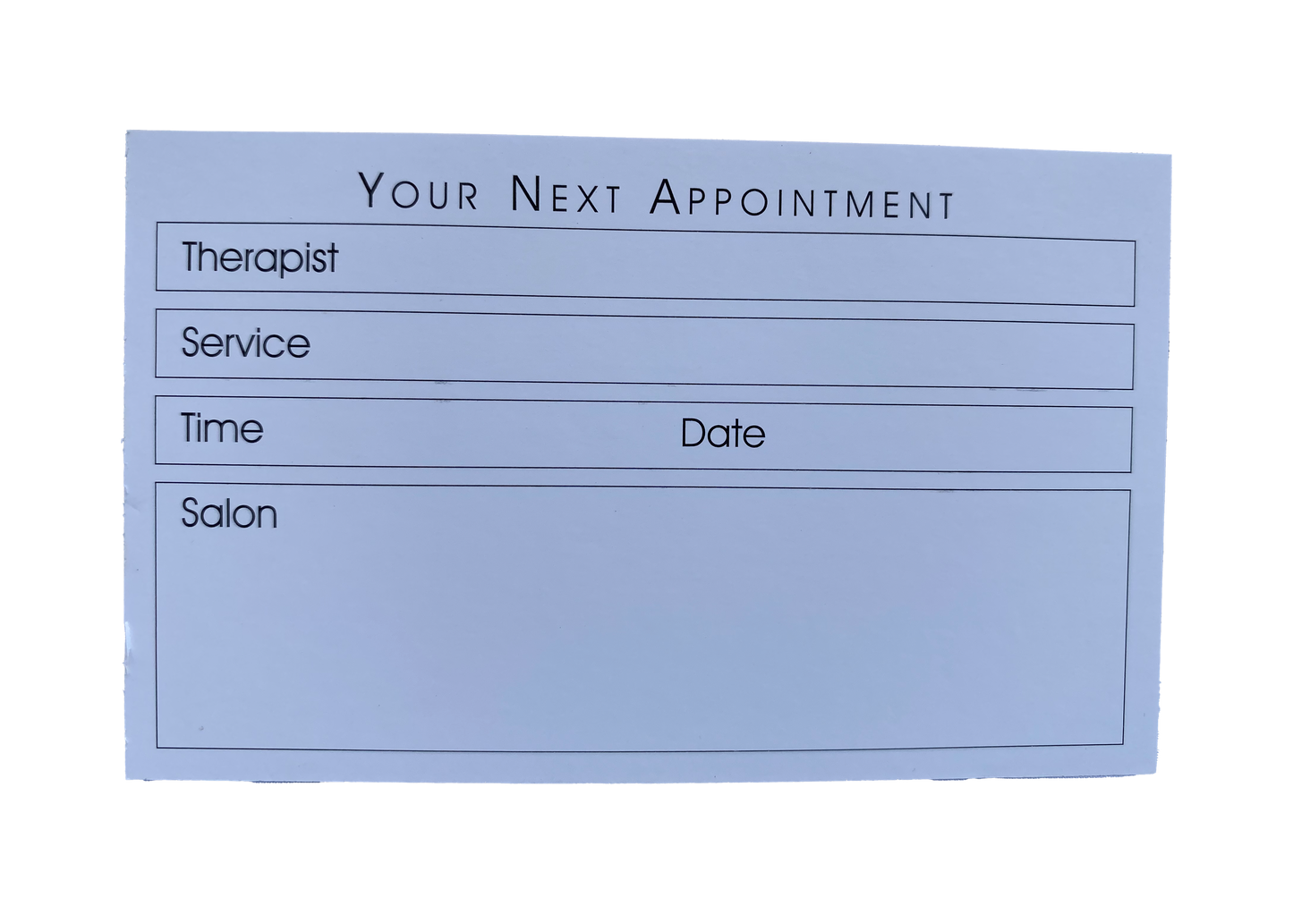 Appointments cards x100